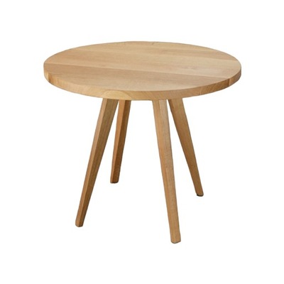 Okrągły STÓŁ jadalniany, lite drewno, drewniany stół dębowy Ø80cm