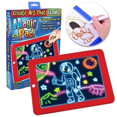 Magiczny tablet rysunkowy dla dzieci MAGIC PAD LED