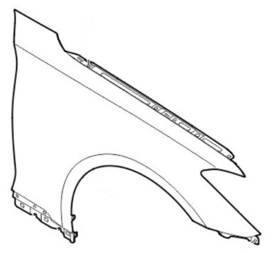 Hyundai genesis 2014-2016 крыло правый фото №1