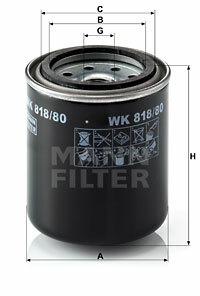 FILTRO COMBUSTIBLES WK 818/80  