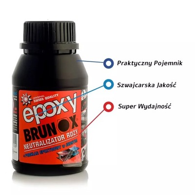 ODRDZEWIACZ NEUTRALIZATOR КОРОЗИИ PODKŁAD EPOXYDOWY BRUNOX 250ML