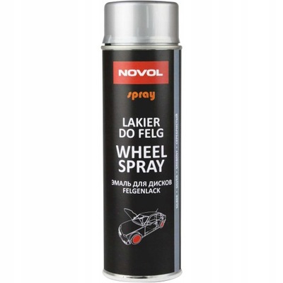 NOVOL Wheel Spray Lakier do Felg Kołpaków Srebrny