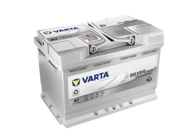 АККУМУЛЯТОР VARTA A7 70AH 760A SILVER DYNAMIC AGM 2024R