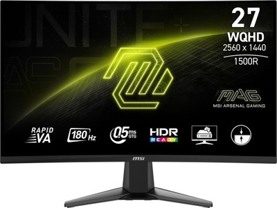 Monitor LED MSI MAG 27CQ6F 27 " 2560 x 1440 px VA