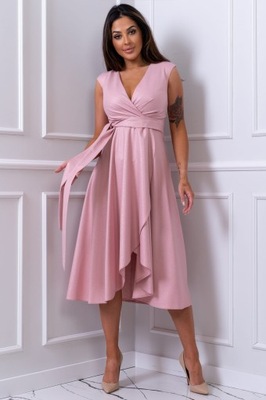Sukienka GRETA brocate powder pink 38