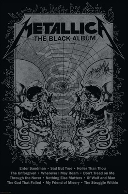 Metallica Black Album - plakat 61x91,5 cm