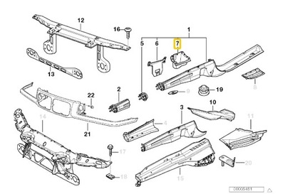 BMW E36 КРЕПЛЕНИЕ СТАБИЛИЗАТОРА ПЕРЕД ЛЕВАЯ 8151121 OE