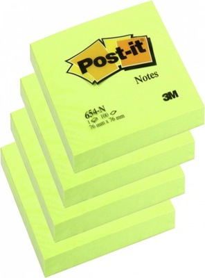 Karteczki samoprzylepne Post-it 76-76mm 100 k x 4