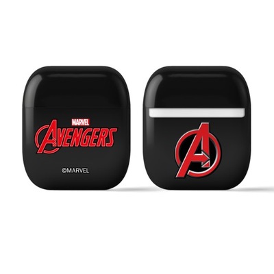 Etui Do Apple Airpods Air Pods Plastikowe Czarne Marvel Avengers Licencja
