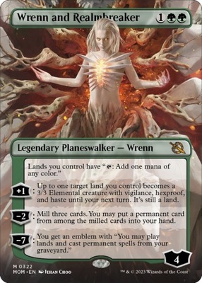 MTG Wrenn and Realmbreaker *Borderless* (MR)