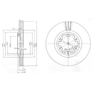 ГАЛЬМІВНІ ДИСКИ ГАЛЬМІВНІ DELPHI BG3972