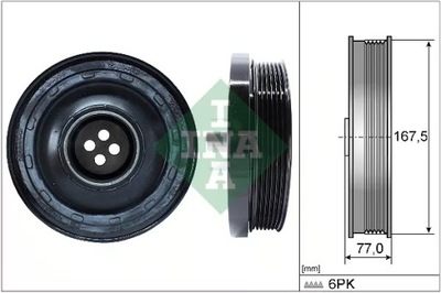 INA 544 0137 10 RUEDA PASOWE, EJE DE CIGÜEÑAL  