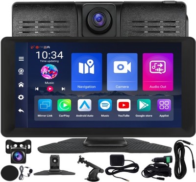 RADIO STACJA MULTIMEDIALNA ANDROID AUTO APPLE CARPLAY ANDROID 13 DVR 4/64GB 