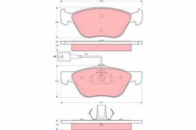 КОЛОДКИ ТОРМОЗНЫЕ ALFA ПЕРЕД 166/MAREA GDB1602