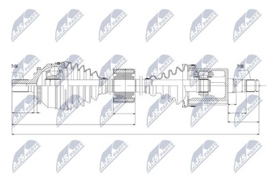 ПОЛУОСЬ ПРИВОДНАЯ VOLVO XC70 2.4T XC, 2.5T XC, 2.4D5