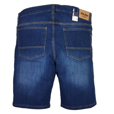 Duże krótkie spodenki jeansy szorty pas 112cm PL
