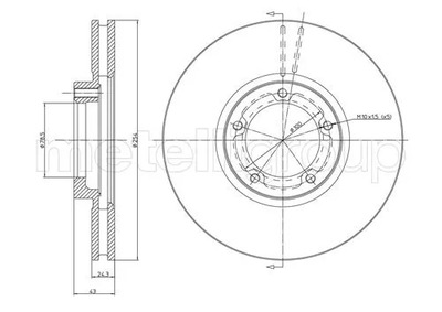 23-0459 ДИСК HAM.FORD TRANSIT 94-00 K.14