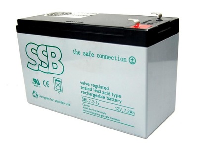 Akumulator SSB SBL 7,2-12 - 12V 7,2Ah żyw. 12 lat