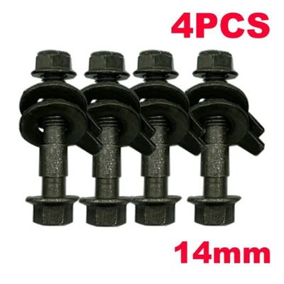 4PCS/SET 14mm 10.9 Steel Wheel Alignment Camber Bolt Eccentric Screw~22852 