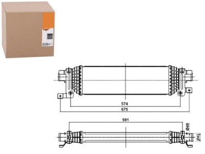 Nrf интеркулер ford 30285 фото №1