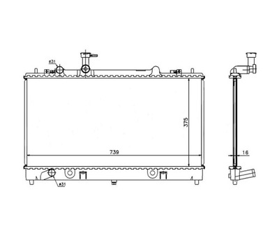 Радиатор mazda 6 02.02- l32715200 фото №1