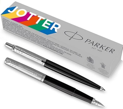 Długopis i pióro zestaw czarny Parker