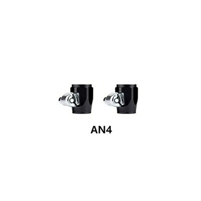 2pcs Hose Clamp 6 AN4 AN6 AN8 AN10 AN12 End F 