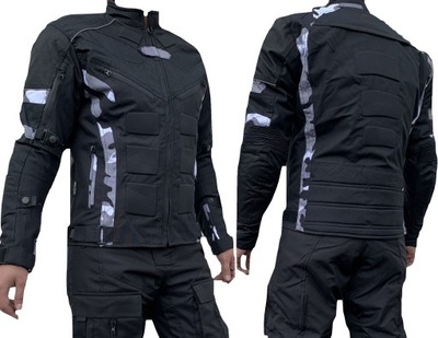 CHAQUETA MOTOCICLETA TEKSTYLNA MESKA MORO NUEVO 2XL  