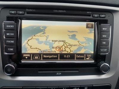 Skoda octavia ii 13r. радио навигация columbus 3t0035680k фото №1