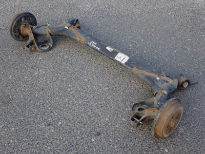 Балка oś подвеска задний  задняя комплектная барабан vw fox 2010r 1.2i фото №1