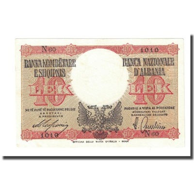 Banknot, Albania, 10 Lek, Undated (1940), KM:11, U