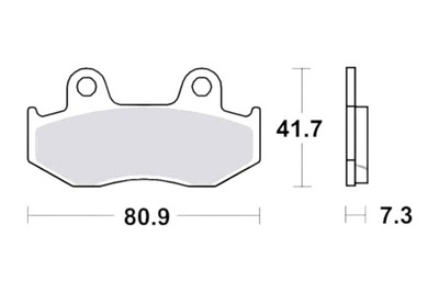 Klocki hamulcowe TRW Lucas MCB 534 Honda MTX 80