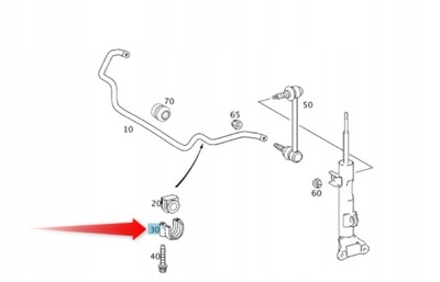 КРЕПЛЕНИЕ СТАБИЛИЗАТОРА MERCEDES W203 CLK A2033232740