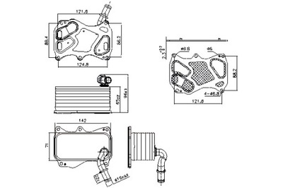 NISSENS РАДІАТОР МАСЛА MERCEDES C A205 C C204 C C205 C T-МОДЕЛЬ S205