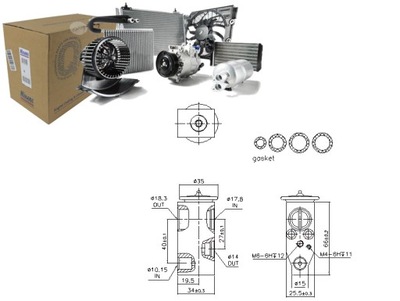 VÁLVULA DE EXPANSIÓN DE ACONDICIONADOR INFINITI EX FX G Q50 Q60 QX50 I QX70  