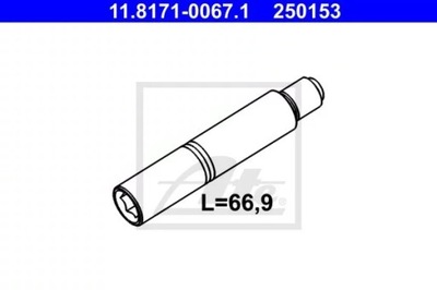 11.8171-0067.1/ATE 8/5000 PERNA SOPORTE DE FRENADO  