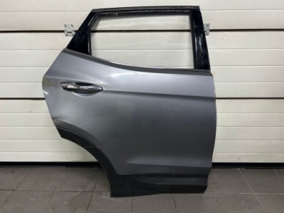 Hyundai santa fe iii двері праве задня задні повний скло фото №1