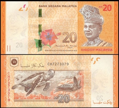 Malezja 20 Ringgit 2017 P-54b UNC