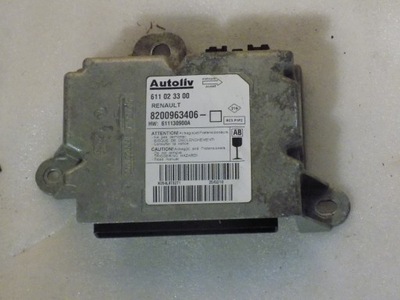 Модуль подушка безопасности renault clio iii 3 8200963406 611023300 фото №1