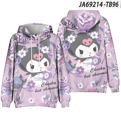 Bluza z kapturem Sanrio Kuromi wydrukowana w 3D