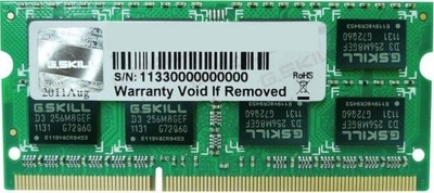 G.Skill DDR3 SO-DIMM 4GB 1600 MHz (F3-1600C11S-4GS