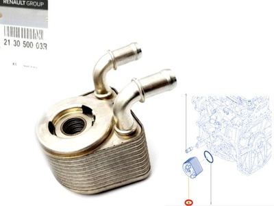 Радіатор оливи megane iii scenic iii 1.4 tce oryg фото №1