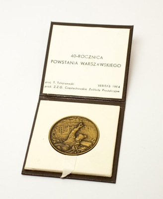 Medal Veritas, 1984, 40. Rocznica Powstania Warszawskiego