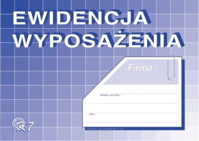 DRUK EWID.WYPOSAŻENIA K07