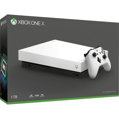 MICROSOFT XBOX ONE X 1TB 4K HDR WHITE - SKLEP !