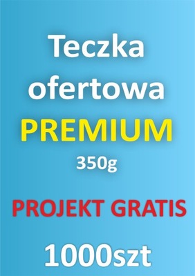 TECZKI FIRMOWE A4 Z NADRUKIEM 1000 szt z projektem