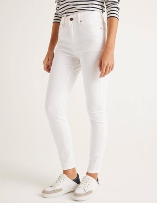 Boden spodnie jeans Skinny Białe 36 38
