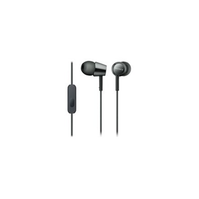 Sony MDR-EX155APB Przewodowy, douszny, mikrofon, 3,5 mm, czarny