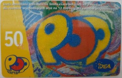 Karta doładowująca IDEA POP 50 PLN