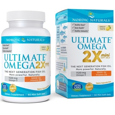 NORDIC NATURALS Ultimate Omega 2X 60caps Lemon